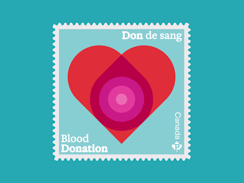Blood Donor Stamp for Canada Post