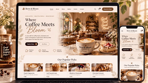 Brew & Bloom – Modern