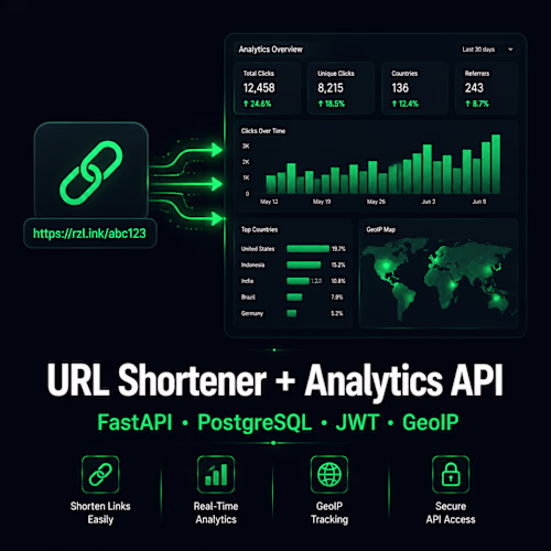 URL Shortener + Analytics API