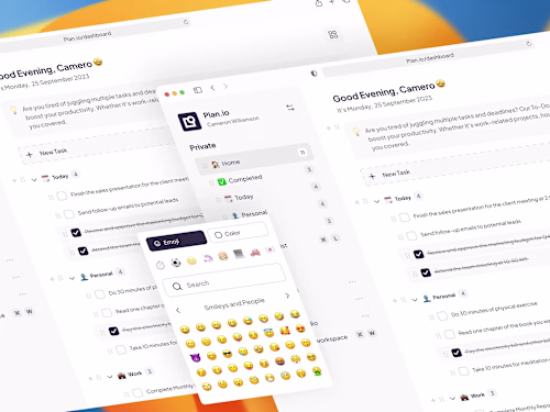 Plan.io - Task Management | Dashboard UI Kit