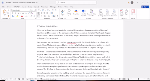 This work sample demonstrates my