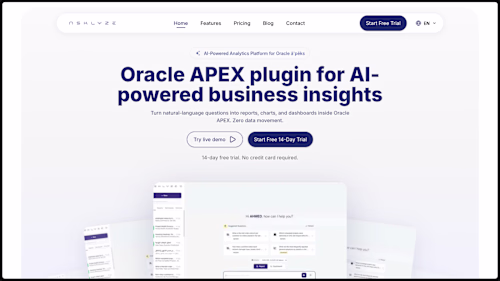 Asklyze | Enterprise AI Analytics for Oracle Data
