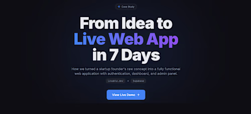 Built a professional case study