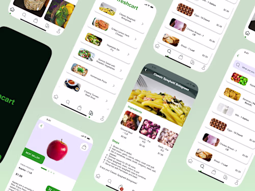 Order and Checkout Redesign for a Local Grocery App . Figma