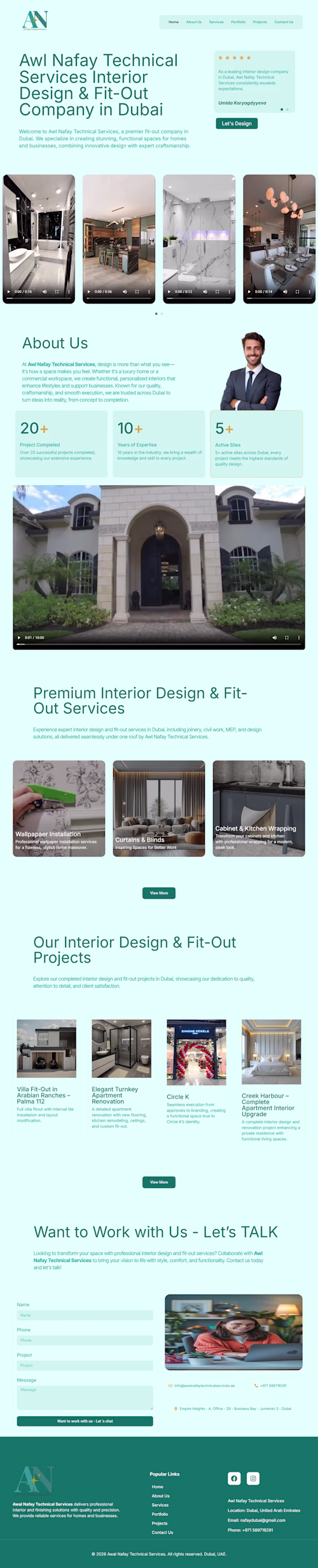 Designed and developed a professional