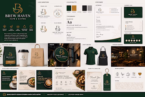 Brew Haven Café & Bistro — Brand Identity (Concept)