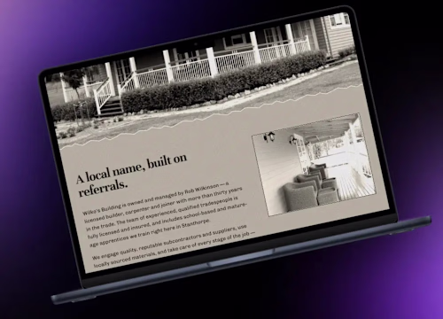 I built this website redesign