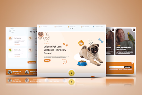 Custom Pet Website Design to