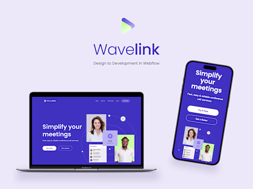 Wavelink - Responsive Web Design in Webflow