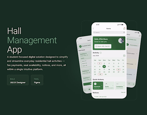 The Hall Management App is