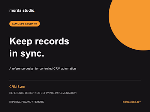 CRM Sync — Backend Integration Concept