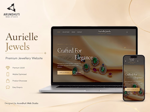 Luxury Jewellery Website Design | Premium Responsive UI
