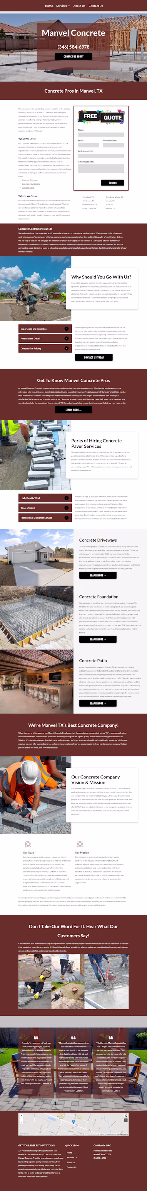 Project Title:
Manvel Concrete | Commercial