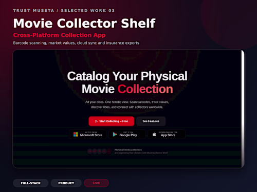 ReelVault - Physical Movie Collection Manager