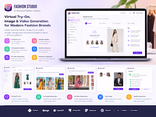 Fashion Studio is an AI-powered