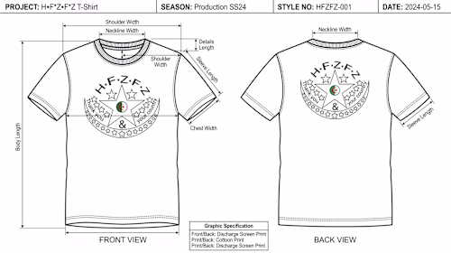 Professional T-Shirt Tech Pack Design
A