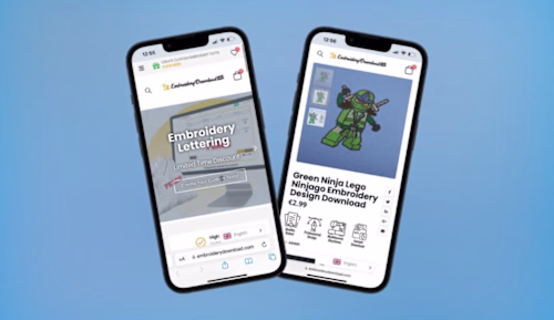 EmbroideryDownload Case Study - Wordpress and Elementor