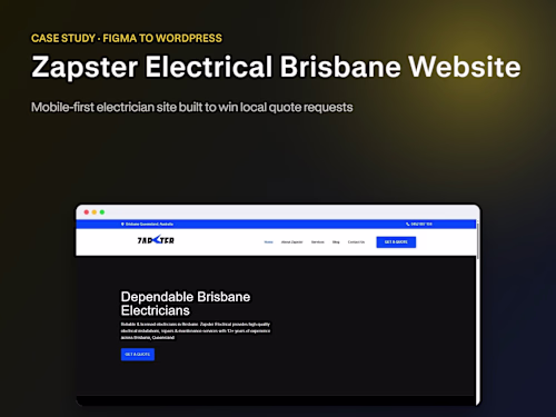 Zapster Electrical – Brisbane Electrician Website
