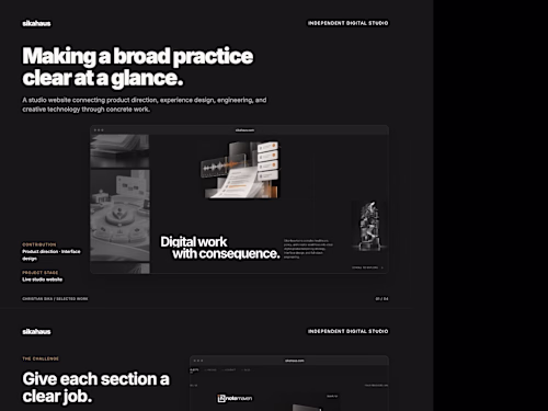 sikahaus: Making a Broad Practice Clear at a Glance