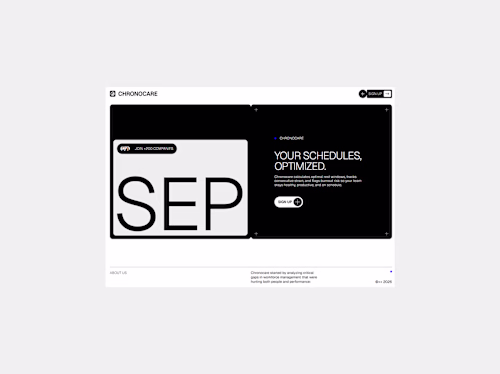CHRONOCARE - SaaS @ Webflow