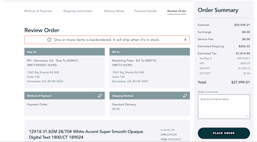 Vertiv (checkout) Responsive