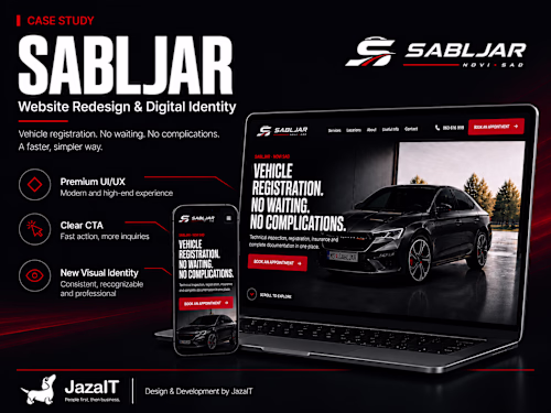 A complete website redesign for