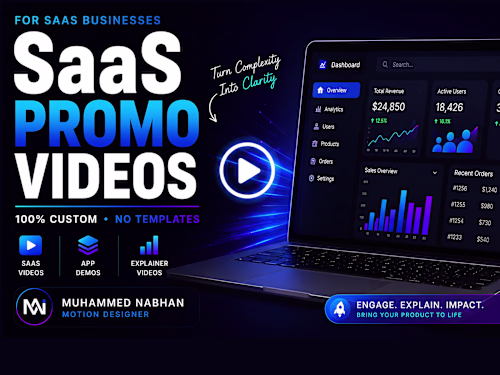 Custom SaaS product promo video
