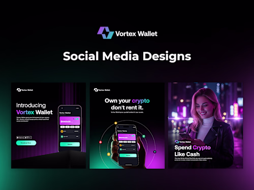 Social Media Design Project for Vortex Wallet