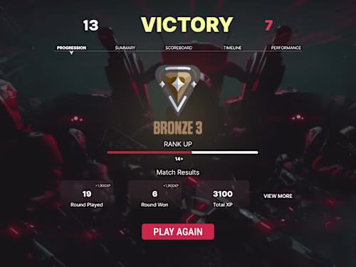 Valorant Progression Screen Redesign - UI UX