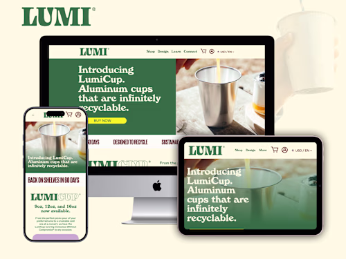 LumiCup | Shopify Redesign in Liquid