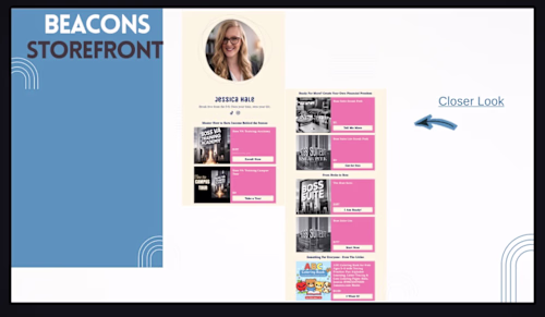 Personal Beacons storefront I designed