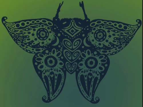 Moth Tattoo Design