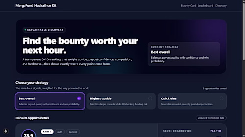 Explainable Bounty Discovery Ranking —