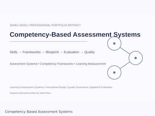 Developed a competency-based assessment framework