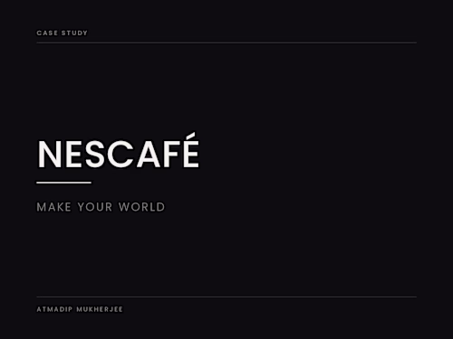 Nescafé — Make Your World