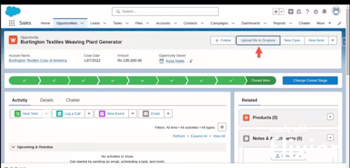 Dropbox Integration with Salesforce