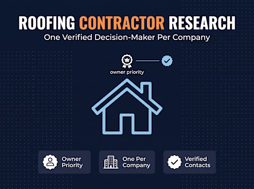 Roofing Lead Generation & Owner Contact Research