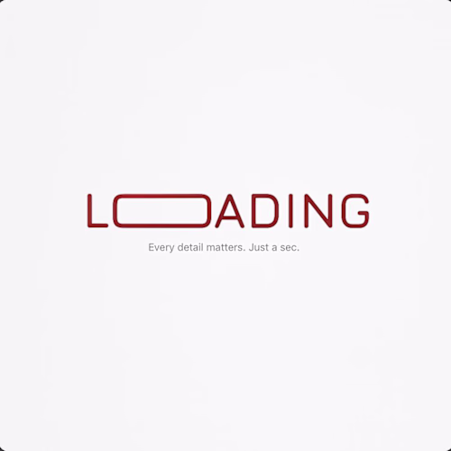 Kinetic Text Loading Animation