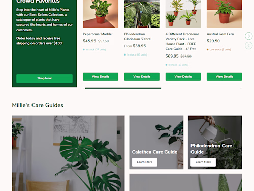 Millie’s Plants
