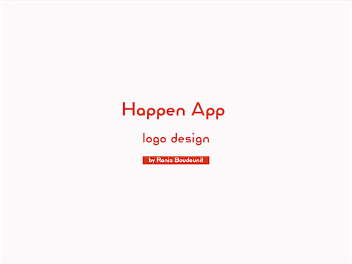 Happen App - Creative Brand Identity Created by Me