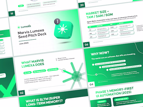 Lumexa Seed and Investor Deck Design