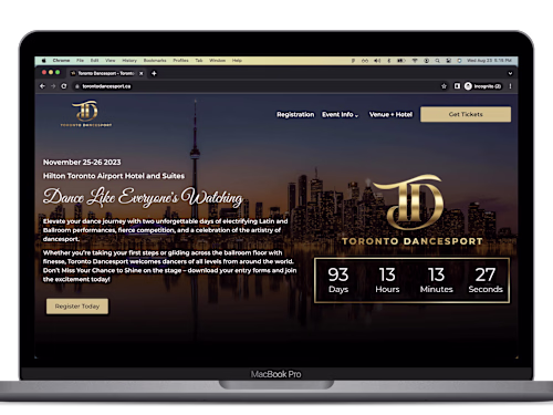 Event Website Design |  Custom Client Dashboard | WordPress Dev