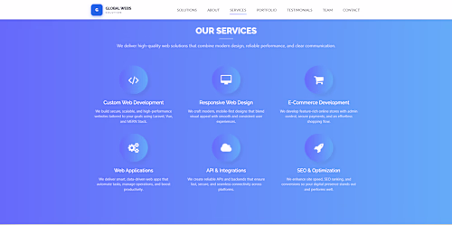Global Webs Solution — Software