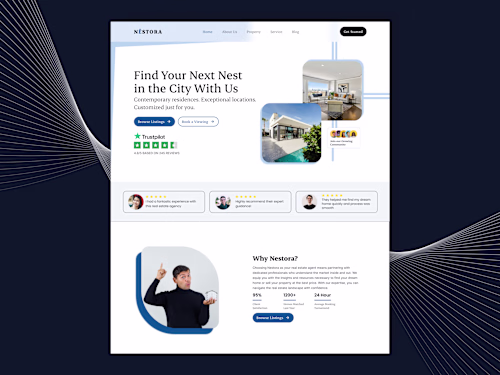 High-Conversion Real Estate Landing Page Design
