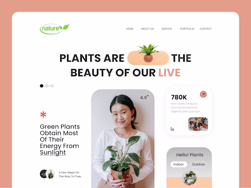 Beauty Website Design (Nature)