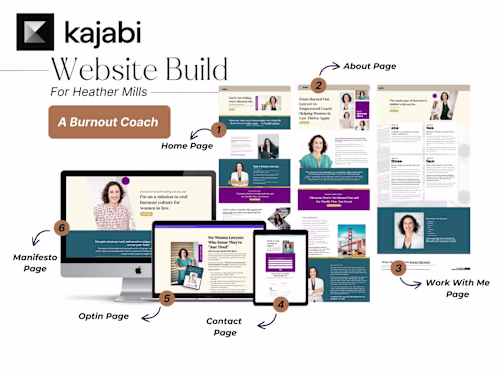 Kajabi Website Design for a Burnout Recovery Coach