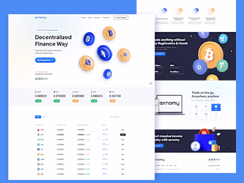 Crypto Exchange Website :: Behance