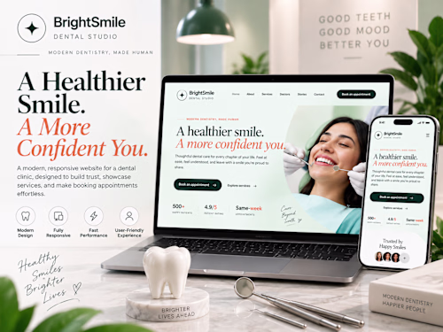 BrightSmile Dental Studio — Modern Dental Website