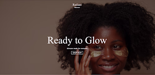 I designed and developed a clean, modern skincare website us...