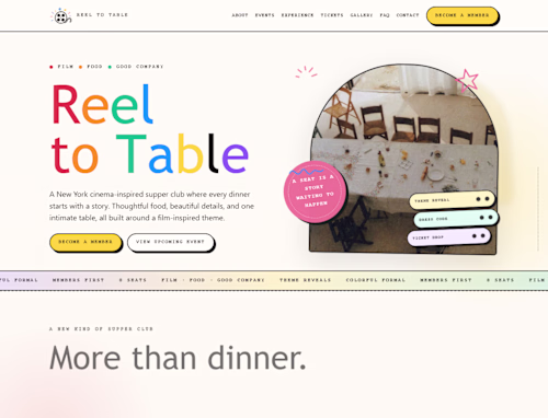 Selected website work from my